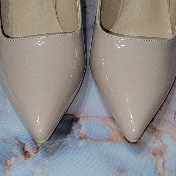 Elisabet Tang Women's  Pointed Toe High Heels Party Stilettos Nude New in Box - Picture 3 of 16